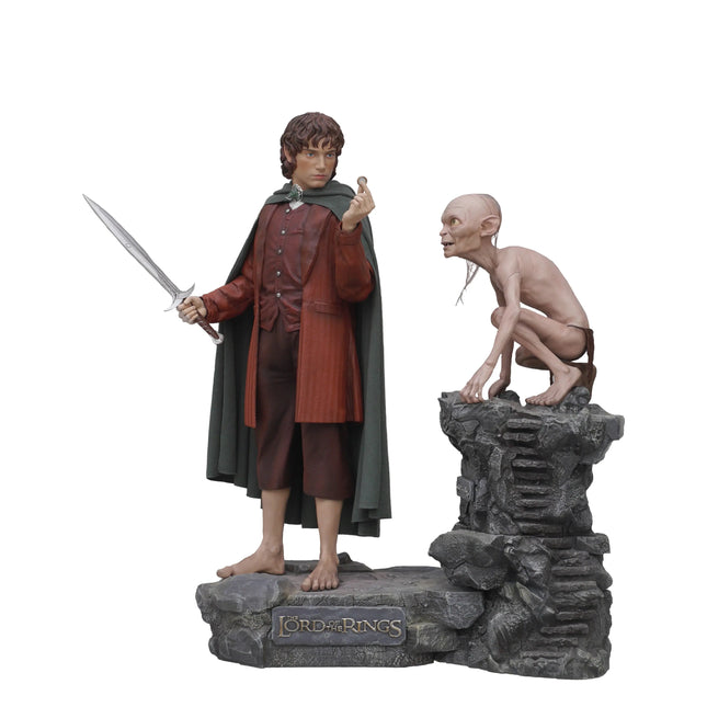Lord of the Rings Set of 2 Frodo and Gollum 1:1 Life Size Statues LM Treasures - MM