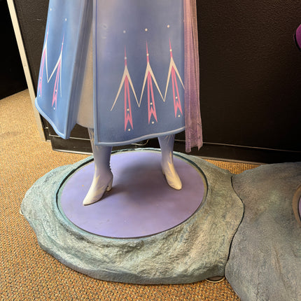 Frozen II Anna, Elsa, and Olaf Set of 3 Life Size Pre-Owned Statues