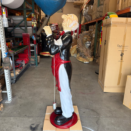 Aged Connoisseur Butler Life Size Statue