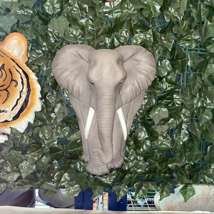 Elephant Behemoth Wall Decor Statue - LM Treasures 