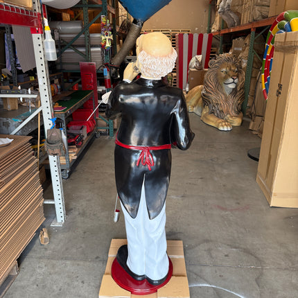Aged Connoisseur Butler Life Size Statue