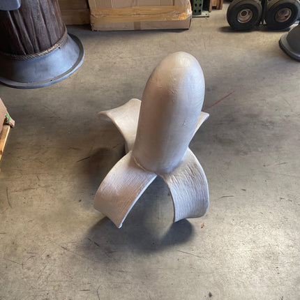 Silver Banana Peeling Over Sized Statue