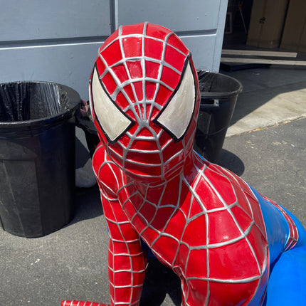 Sticky Superhero Squatting Life Size Statue