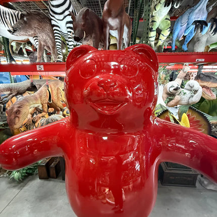 Jumbo Red Gummy Bear Over Sized Statue