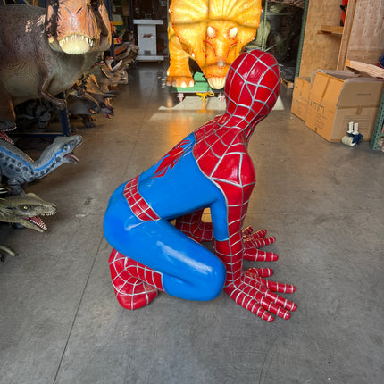 Sticky Superhero Squatting Life Size Statue