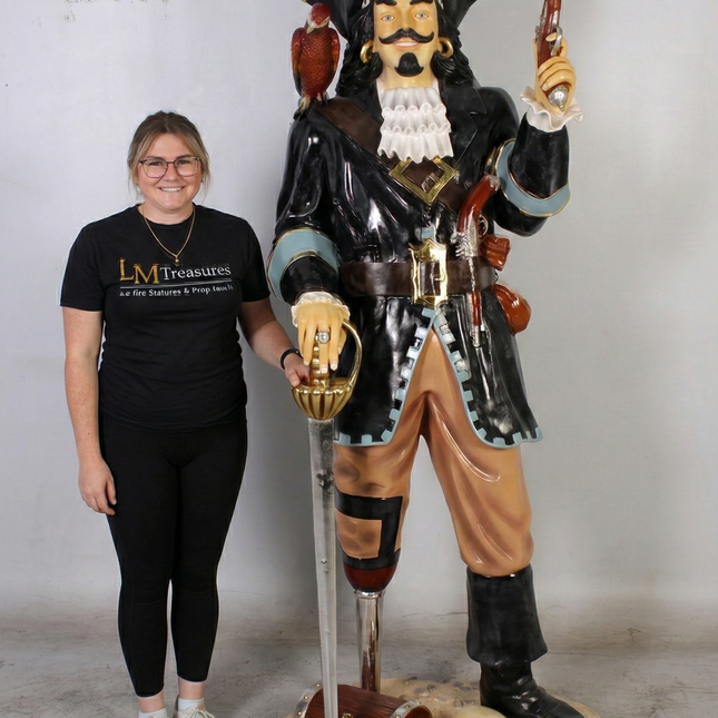 Pirate Captain Morgan Life Size Statue LM Treasures - GP