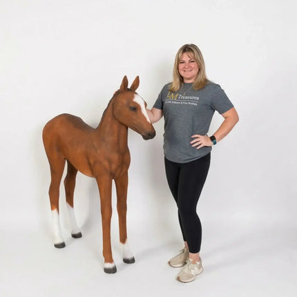 Foal Pony Life Size Statue LM Treasures - H