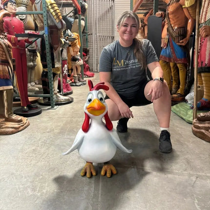 Funny Comic Chicken Statue