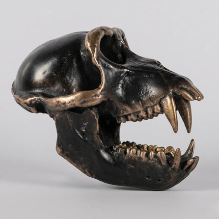 Monkey Macaque Skull Life Size Statue