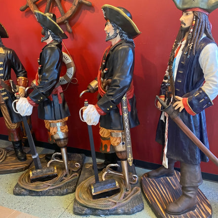 Pirate Captain Hook Life Size Statue LM Treasures - A