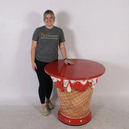 Ice Cream Table And Chairs Set Over Sized Statue LM Treasures - H