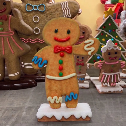 Large Boy Gingerbread Cookie Over Sized Statue