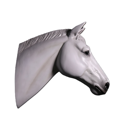 White Horse Head Statue LM Treasures - H