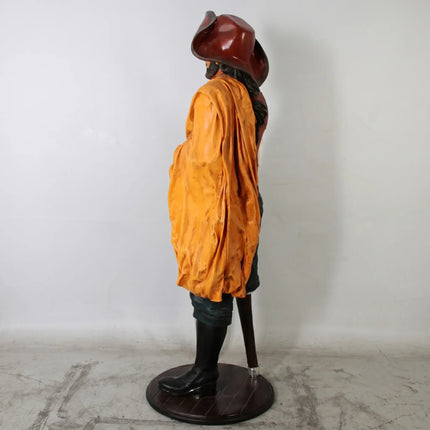 Pirate Captain Wooden Leg Life Size Statue