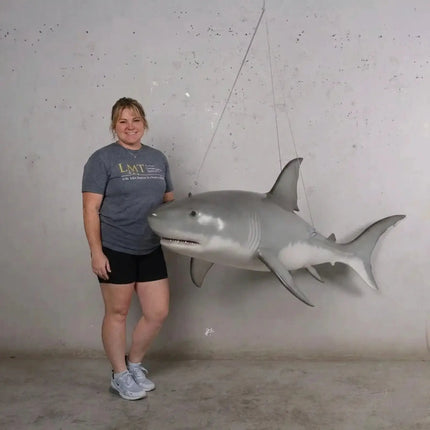 Small Great White Shark Statue LM Treasures - H