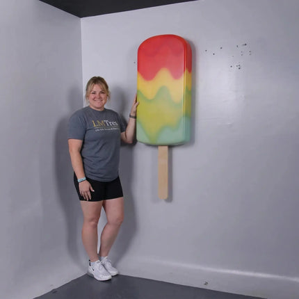 Small Hanging Rainbow Ice Cream Popsicle Statue LM Treasures - H