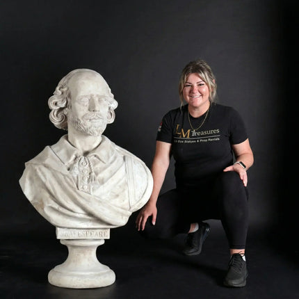 William Shakespeare Bust Life Size Statue LM Treasures - H
