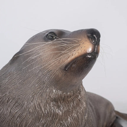 Sea Lion Male Fur Seal Life Size Statue LM Treasures - H