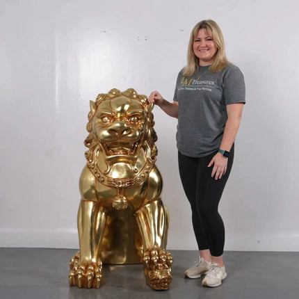 Foo Dog Female Chinese Lion Statue LM Treasures - H