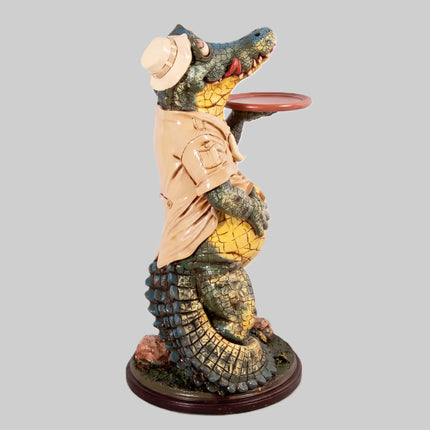 Crocodile Butler Large Statue