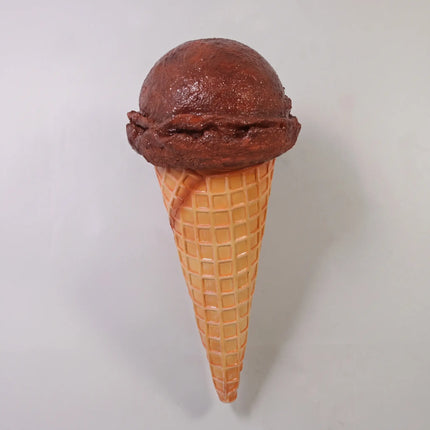 Hanging One Scoop Chocolate Ice Cream Over Sized Statue