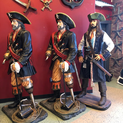Pirate Captain Hook Life Size Statue LM Treasures - A