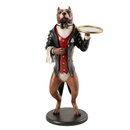 Pit Bull Butler Statue LM Treasures - H