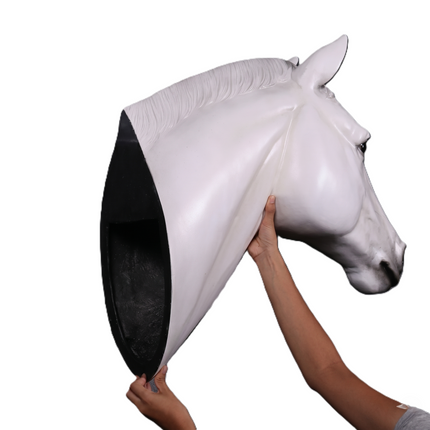 White Horse Head Statue LM Treasures - H