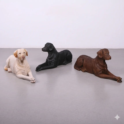 Tan Laying Labrador Life Size Statue LM Treasures - H