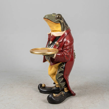 Large Frog Butler Statue