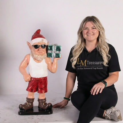 Small Elf Sunny Wearing Sunglasses Statue LM Treasures - H
