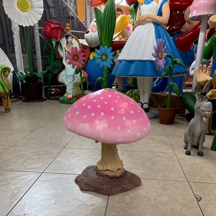 Small Pink Mushroom Over Sized Statue LM Treasures - T