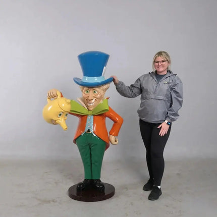 Mad Hatter Standing Life Size Statue LM Treasures - H