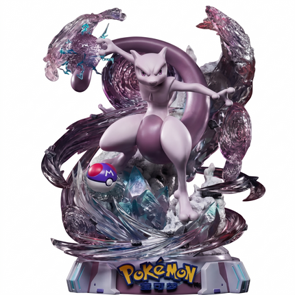 Pokemon Mewtwo Small Table Top Statue LM Treasures - HA
