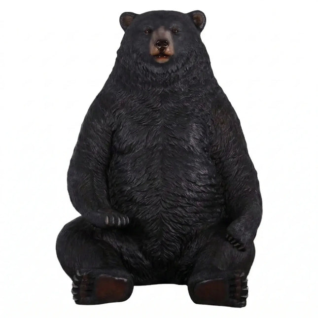 Jumbo Black Bear Life Size Statue LM Treasures - H