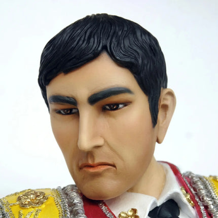 Bull Fighter Flag Life Size Statue