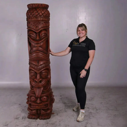 Large Grand Island Tiki Totem Life Size Statue LM Treasures - H