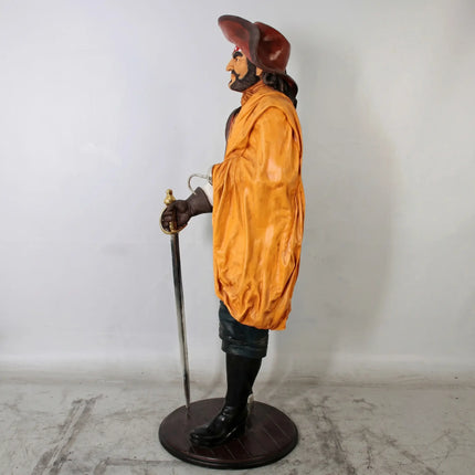 Pirate Captain Wooden Leg Life Size Statue