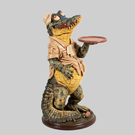 Crocodile Butler Large Statue