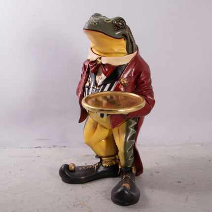 Large Frog Butler Statue