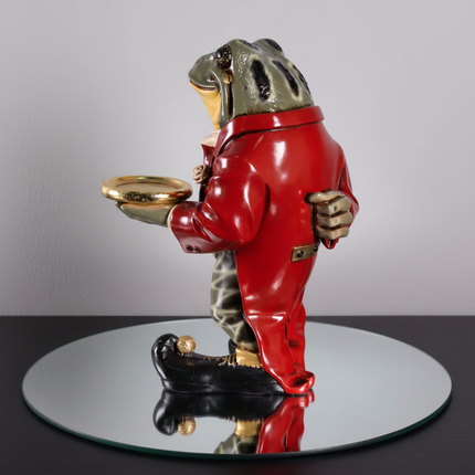 Small Frog Butler Statue