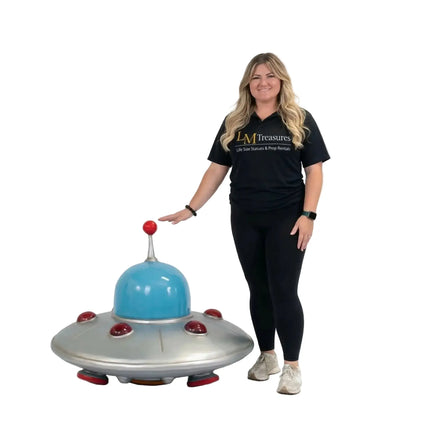 Comic UFO Alien Spaceship Statue - LM Treasures