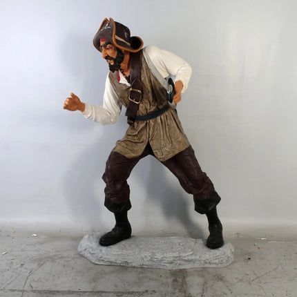 Pirate Captain One Eye Life Size Statue LM Treasures - H
