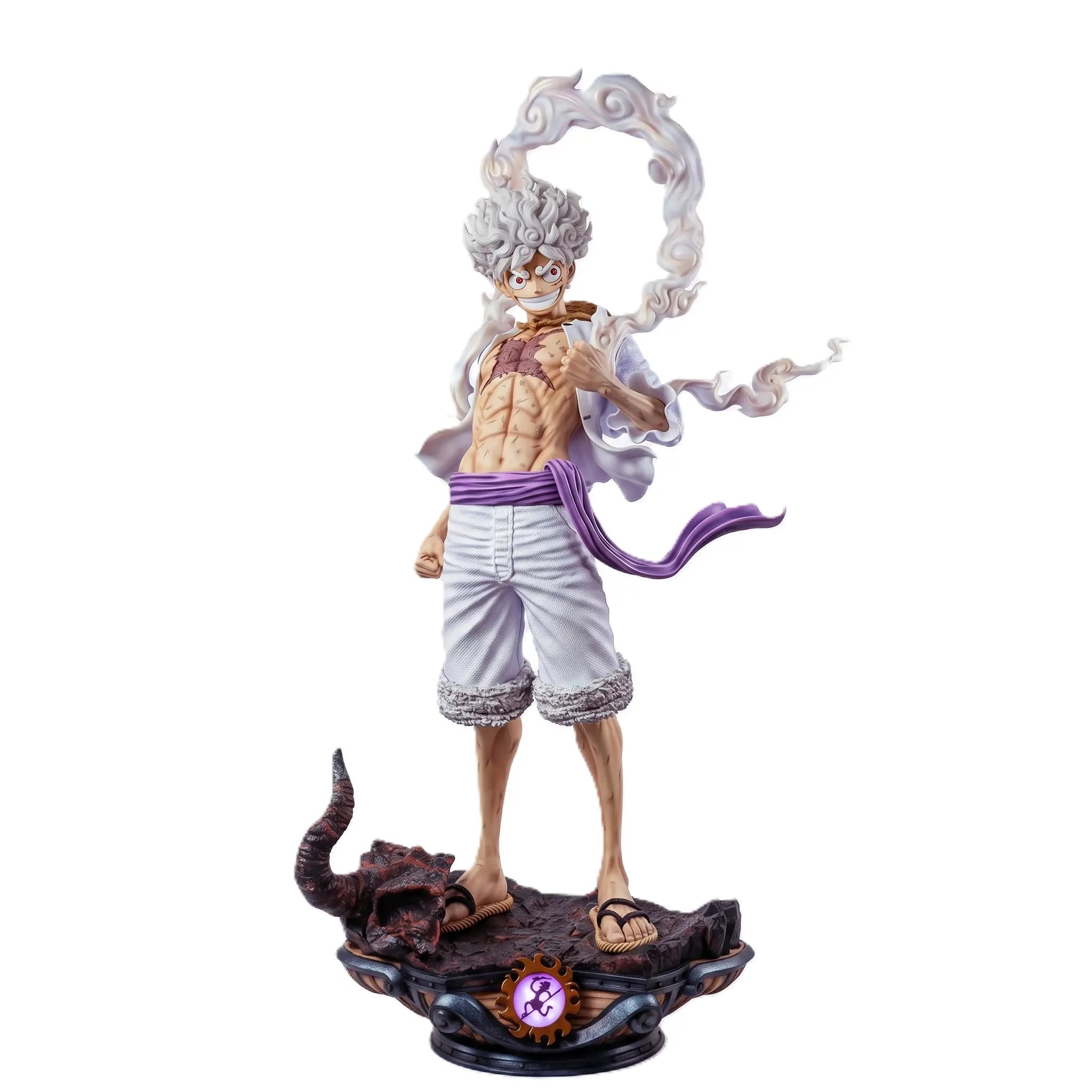 One Piece Luffy Gear 5 Nika Life Size Statue