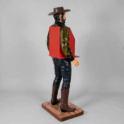 Cowboy Slot Machine Cabinet Life Size Statue