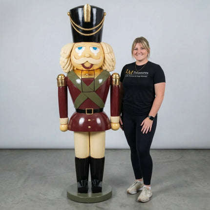 Large 6ft Nutcracker Life Size Christmas Statue LM Treasures - H