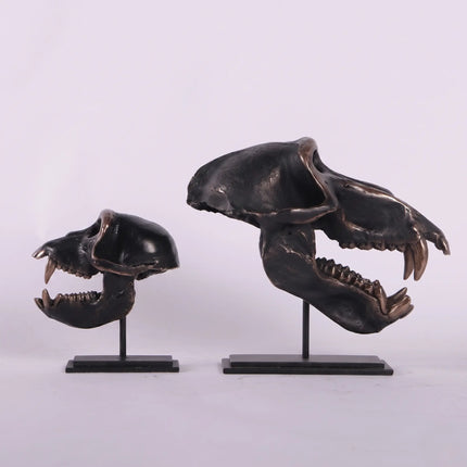 Monkey Macaque Skull Life Size Statue