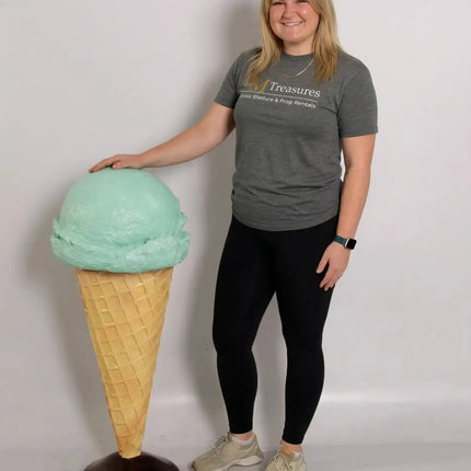 One Scoop Mint Ice Cream Over Sized Statue LM Treasures - H