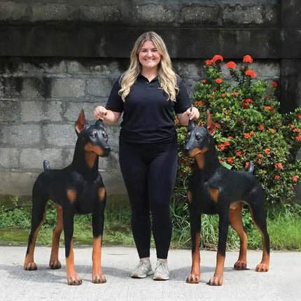 Doberman Dog Life Size Statue LM Treasures - H