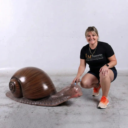 Garden Snail Life Size Statue LM Treasures - H